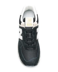 Baskets basses en daim noires New Balance