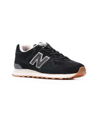 Baskets basses en daim noires New Balance