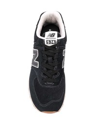 Baskets basses en daim noires New Balance