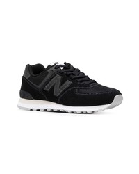 Baskets basses en daim noires New Balance