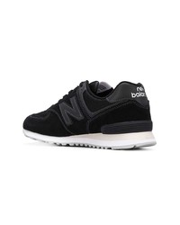 Baskets basses en daim noires New Balance