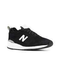 Baskets basses en daim noires New Balance