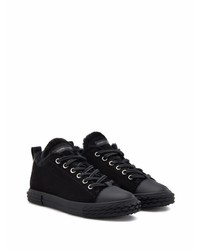 Baskets basses en daim noires Giuseppe Zanotti