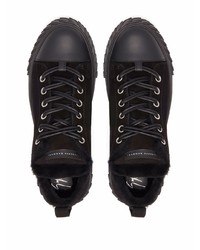 Baskets basses en daim noires Giuseppe Zanotti