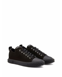 Baskets basses en daim noires Giuseppe Zanotti