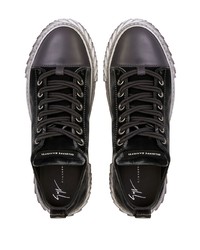 Baskets basses en daim noires Giuseppe Zanotti