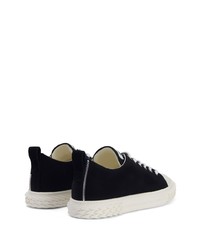 Baskets basses en daim noires Giuseppe Zanotti