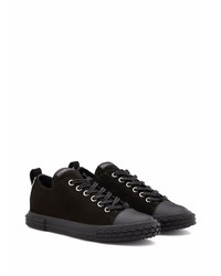 Baskets basses en daim noires Giuseppe Zanotti