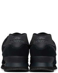 Baskets basses en daim noires New Balance