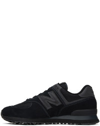 Baskets basses en daim noires New Balance