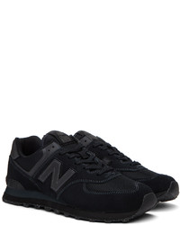 Baskets basses en daim noires New Balance