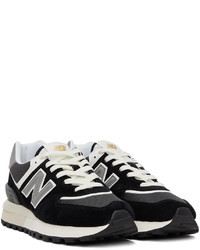 Baskets basses en daim noires New Balance