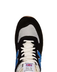 Baskets basses en daim noires New Balance