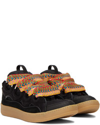 Baskets basses en daim noires Lanvin