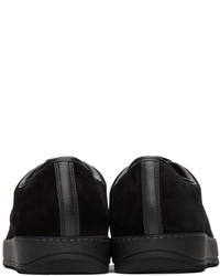 Baskets basses en daim noires Lanvin