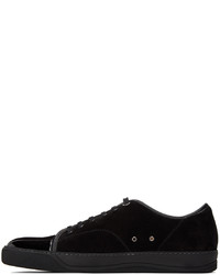 Baskets basses en daim noires Lanvin