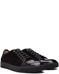 Baskets basses en daim noires Lanvin