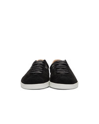 Baskets basses en daim noires Lanvin