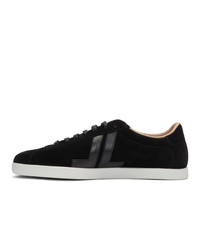 Baskets basses en daim noires Lanvin