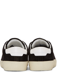 Baskets basses en daim noires Saint Laurent