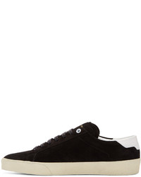 Baskets basses en daim noires Saint Laurent