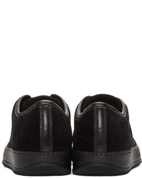 Baskets basses en daim noires Lanvin