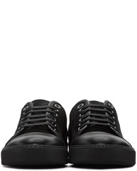 Baskets basses en daim noires Lanvin