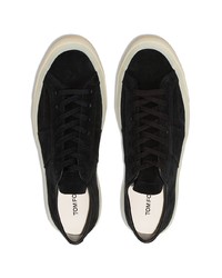 Baskets basses en daim noires Tom Ford