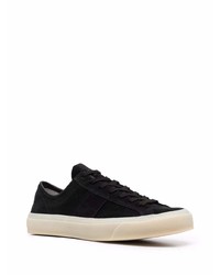 Baskets basses en daim noires Tom Ford