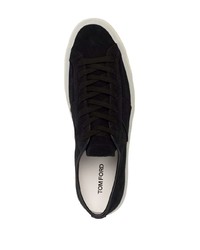 Baskets basses en daim noires Tom Ford