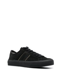 Baskets basses en daim noires Tom Ford