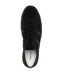 Baskets basses en daim noires Tom Ford