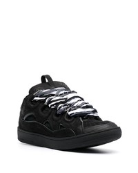 Baskets basses en daim noires Lanvin