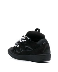 Baskets basses en daim noires Lanvin