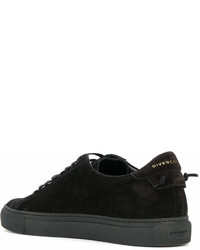 Baskets basses en daim noires Givenchy