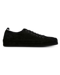 Baskets basses en daim noires Ann Demeulemeester Blanche