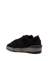 Baskets basses en daim noires Lanvin