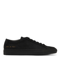 Baskets basses en daim noires Common Projects