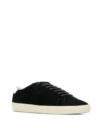 Baskets basses en daim noires Saint Laurent