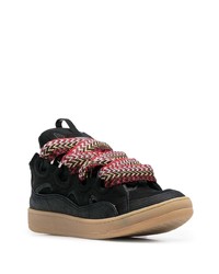 Baskets basses en daim noires Lanvin