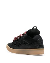 Baskets basses en daim noires Lanvin