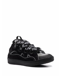 Baskets basses en daim noires Lanvin