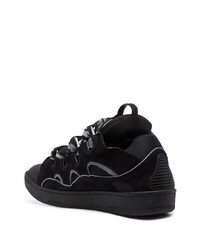 Baskets basses en daim noires Lanvin