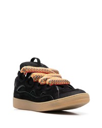 Baskets basses en daim noires Lanvin