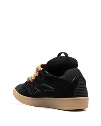 Baskets basses en daim noires Lanvin