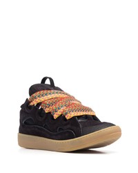 Baskets basses en daim noires Lanvin