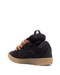 Baskets basses en daim noires Lanvin