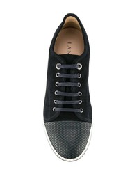 Baskets basses en daim noires Lanvin