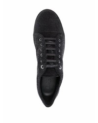 Baskets basses en daim noires Lanvin