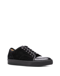 Baskets basses en daim noires Lanvin